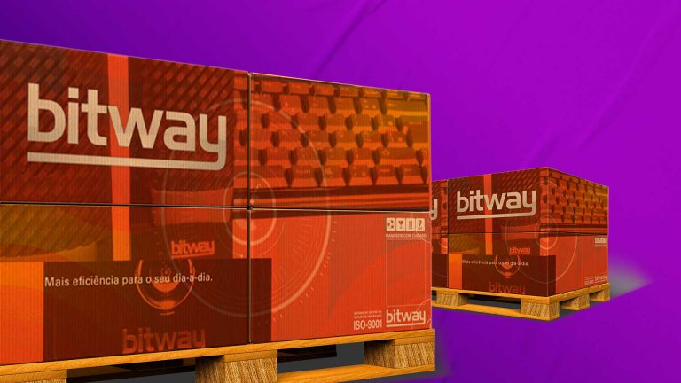 Trabalho de design para embalagens de grande porte.