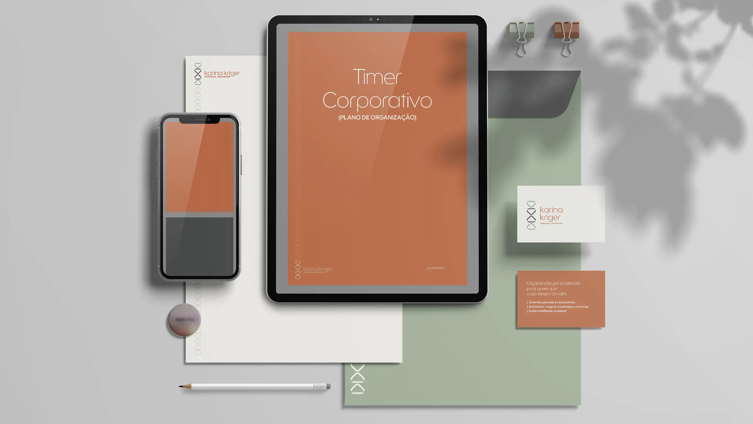 identidade visual para profissionais de organizaçao pessoal e corporativa - @tonykarlos